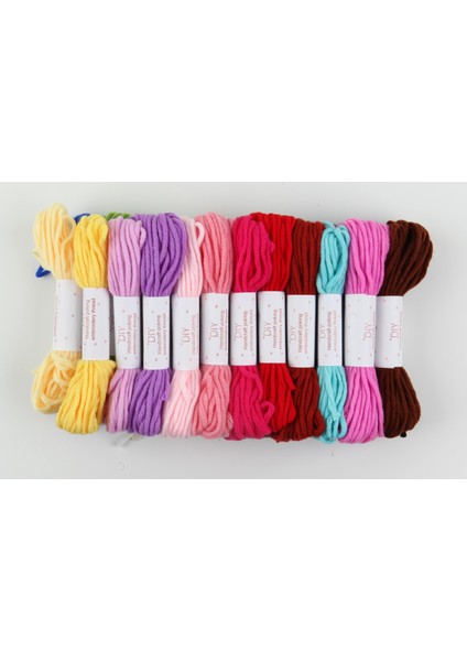 Yün Nakış Ipi Seti 24 Renk