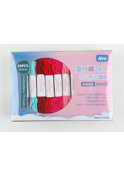 Yün Nakış Ipi Seti 24 Renk modelleri