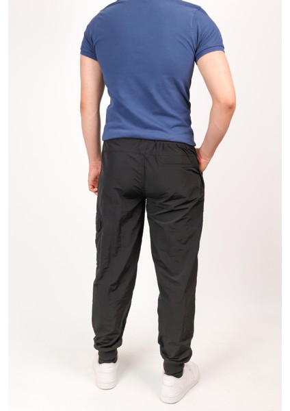 Erkek Kargo Cep Yazlık Paraşüt Yandan Cepli Beli Lastikli Relax Fit Paçası Lastikli Pantolon
