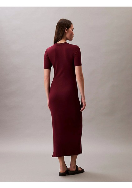 A - Modal Rıb Ss Dress Kadın Kırmızı Elbise LV044C902G-VLP fiyatları