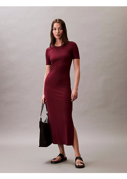 A - Modal Rıb Ss Dress Kadın Kırmızı Elbise LV044C902G-VLP modelleri