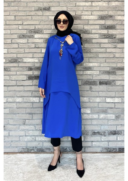 MYQ-538 Mybasic Kolye Dtaylı Tunik modelleri