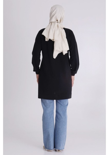 Büyük Beden Tesettür Drop Taşlı Tunik 2056