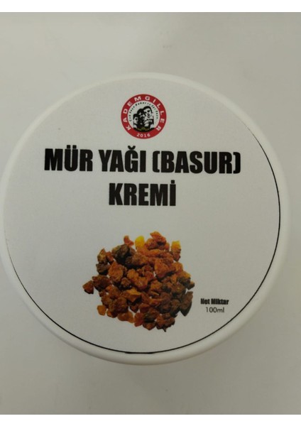 Doğal Mür Yağı Kremi 100 Ml, Cilt Bakımında Parlaklık ve Pürüzsüzlük Sağlar.