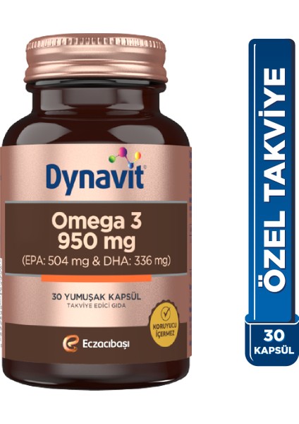 Omega 3 950 Mg 30 Yumuşak Kapsül - Yüksek Epa Ve Dha