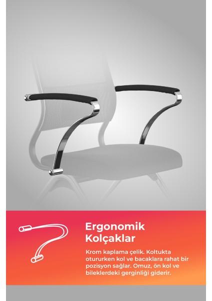 Ergolife Sit Air Toplantı Sandalyesi | Tekerlekli, Fileli, Siyah, Çalışma Koltuğu -572.5F.1.662 fırsatları