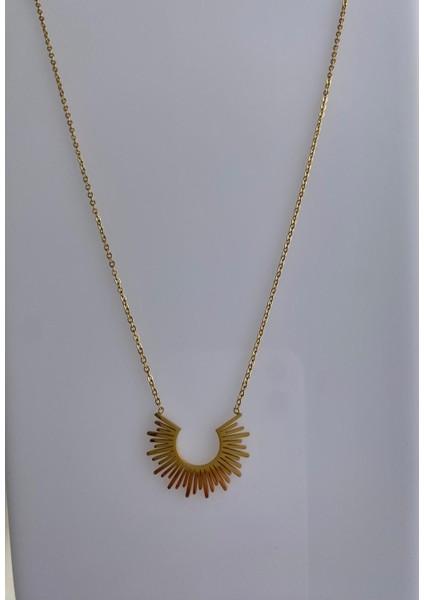 Gold Çelik Shine Kolye