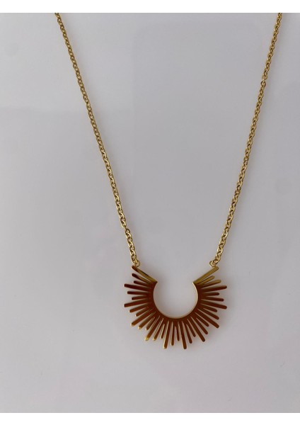 Gold Çelik Shine Kolye