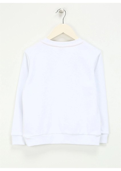 Haribo Beyaz Kız Çocuk Bisiklet Yaka Sweatshirt HRBTXT300 modelleri