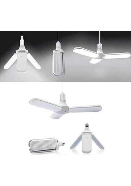 Forest 45 Watt Pervane Katlanabilir LED Ampul- E27 -3600 Lümen- Beyaz Işık