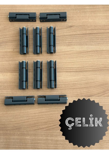Pvc Pimapen Kapı Pencere Menteşesi Çelik 90MM /4 Adet) Vidalar Dahil