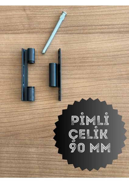Pvc Pimapen Kapı Pencere Menteşesi Çelik 90MM /4 Adet) Vidalar Dahil