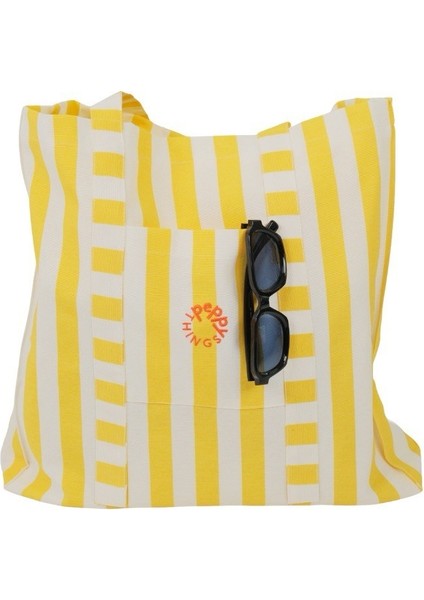 Peppythings Sarı Koko 3'li Set (Bez Çanta - 3'lü Kese - Makyaj Çantası)