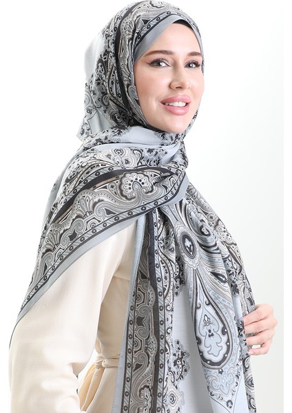 Karaca Desenli Cotton Şal 82002-04 Gri Siyah fiyatları