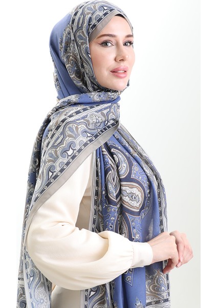 Karaca Desenli Cotton Şal 82002-11 Vizon Mor fiyatları