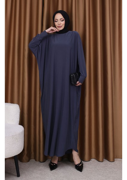 Yarasa Kol Salaş Elbise 2000-27 Koyu Gri modelleri