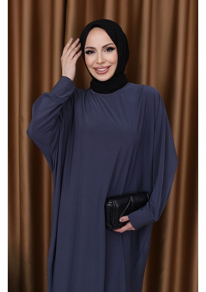 Yarasa Kol Salaş Elbise 2000-27 Koyu Gri fırsatları