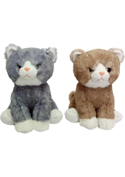 Nessiworld PB31545-23 Peluş Oturan Kedi 23 cm