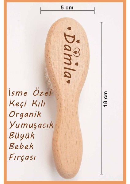 Kız Bebek %100 Pamuk Baskılı Isimli Organik Yenidoğan Hastane Çıkışı Isme Özel Fırça Hediyelik Set fiyatları