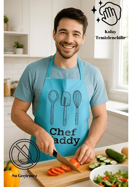 Chef Dady Sıvı Geçirmez Mutfak Önlüğü Leke Tutmaz, Sıvı Geçirmez, Kolay Temizlenebilir Önlük fırsatları
