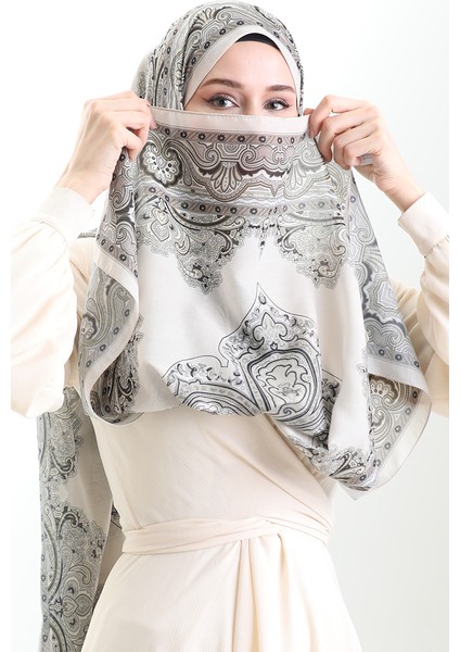 Karaca Desenli Cotton Şal 82002-05 Krem Siyah fırsatları
