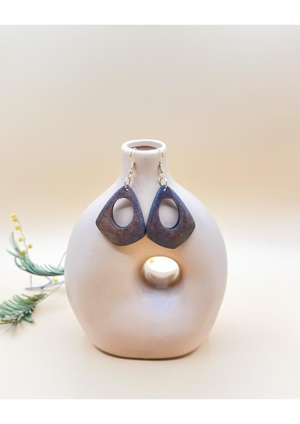 Vina Bohem Sallantılı Ahşap Küpe