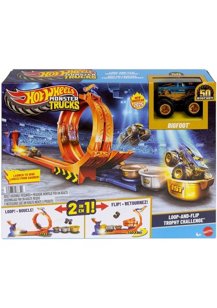 Fırsat Byr JBX64 Monster Trucks Döngü ve Takla Bigfoot Oyun Parkuru Yeni