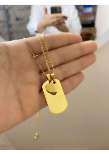 Çelik Isim Yazılan Kişiye Özel Arkadaşlık Kolyesi Çift Gönderilir fiyatları