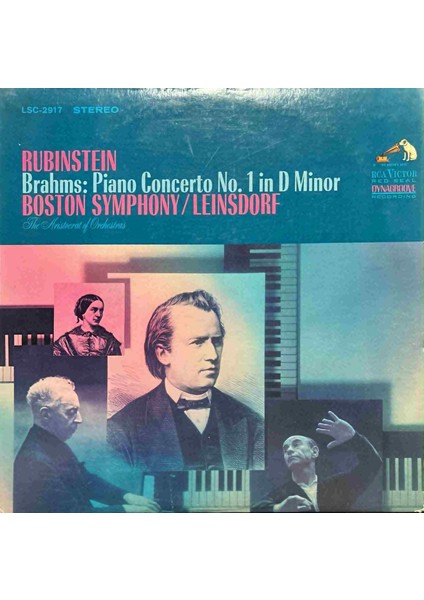 Rubinstein Brahms Piano Concerto No. 1 Classic Lp Plak