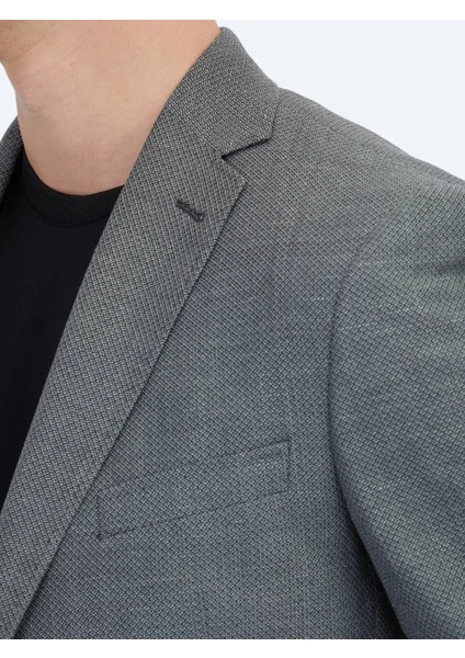 Antrasit Düz Regular Fit Yün Karışımlı Ceket indirimleri