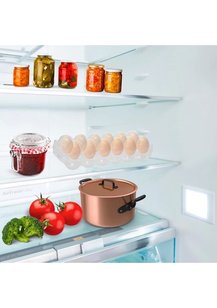 12&amp;apos;li Şeffaf Kapaklı Kilitli Yumurta Saklama Kabı Kutusu Aparatı (5047) fırsatları