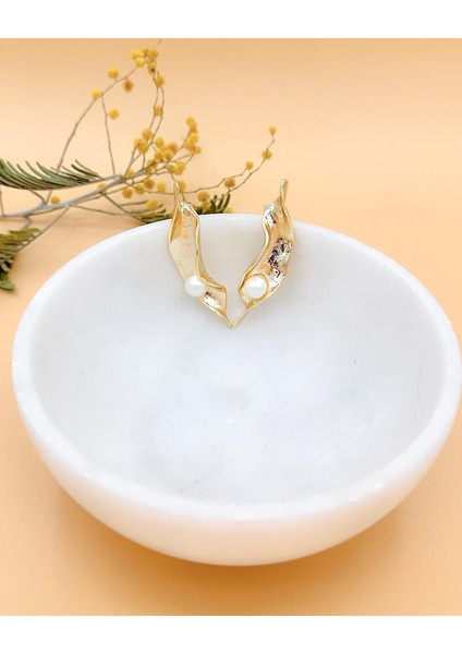 Pea Incili Gold Tasarım Küpe fiyatları