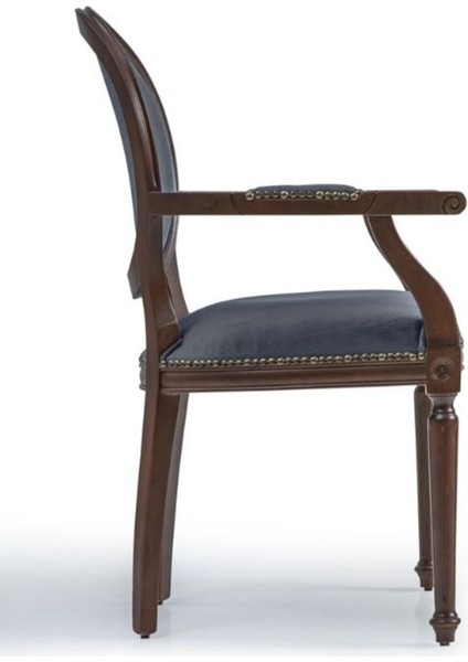 Madalyon Kolçaklı Ahşap Klasik Sandalye modelleri