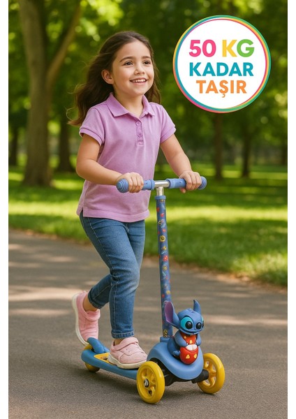 Stitch Figürlü 3 Tekerlekli Scooter