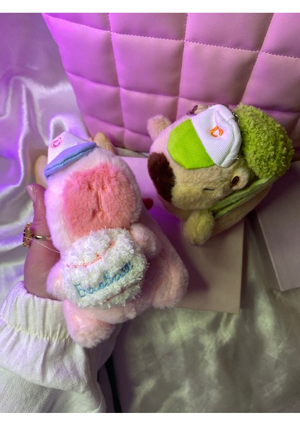 1 Adet Popüler Sevimli Capybara Peluş Anahtarlık Modelleri
