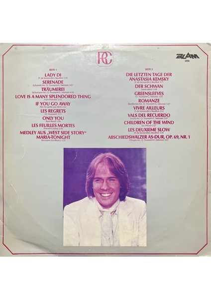 Richard Clayderman Impressionen Lp Plak