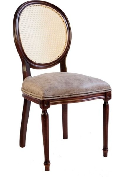 Madalyon Hazeranlı Ahşap Sandalye