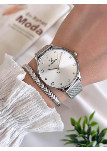 Çelik Kordon 3 Atm Suya Dayanıklı Özel Tasarım Kadın Kol Saat+Bileklik VS.BLKT.0447 fiyatları