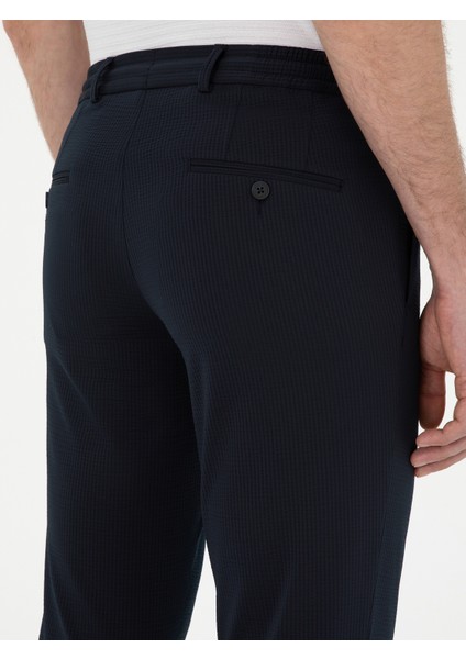 Erkek Lacivert Slim Fit Pantolon 50284951-VR033