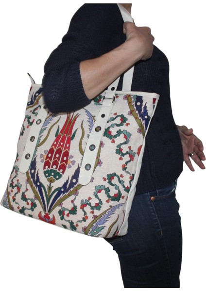 Otantik Desen Kadın Omuz Çantası Iznik Model Iznikçantam1 fiyatları