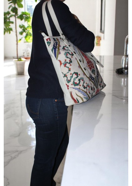 Otantik Desen Kadın Omuz Çantası Iznik Model Iznikçantam1 modelleri