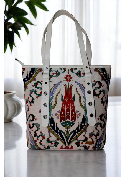 Otantik Desen Kadın Omuz Çantası Iznik Model Iznikçantam1 indirimleri
