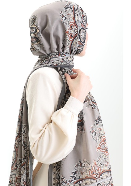 Karaca Desenli Cotton Şal 82002-12 Koyu Bej Vizon fiyatları