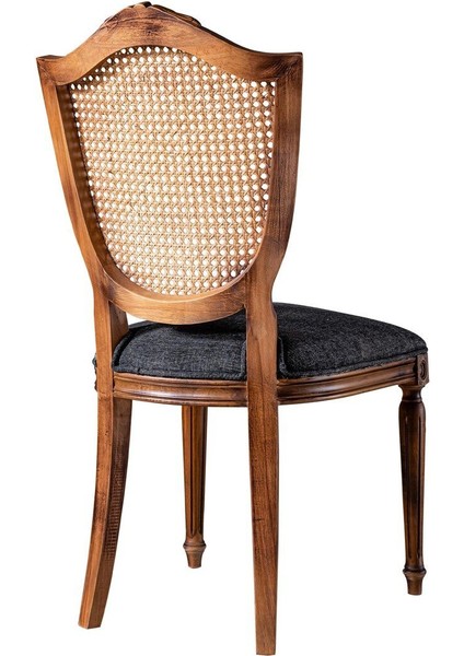 Kupa Torna Oymalı Ahşap Sandalye