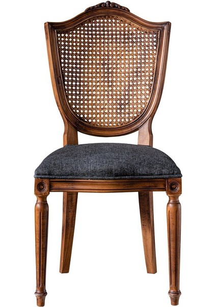 Kupa Torna Oymalı Ahşap Sandalye