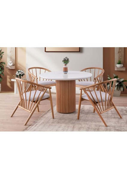 Helsa Teddy Natural Ahşap Sandalye fırsatları