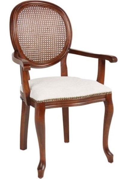 Madalyon Hazeranlı Kolçaklı Sandalye