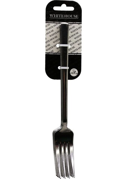 6 Parça Eko Çubuk Sade Metal Yemek Çatal 2mm (5047)