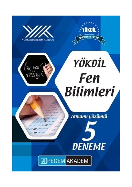 Yökdil Fen Bilimleri Tamamı Çözümlü 5 Deneme