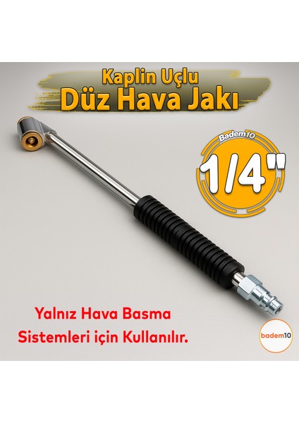 Çift Taraflı Lastik Şişirme Hava Jakı 1/4 Inç Hava Basınç Aparatı Oto Lastik Tabancası Ucu Başlığı